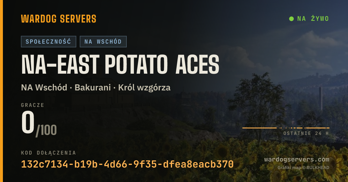 Baner ze statusem na żywo: NA-East Potato Aces