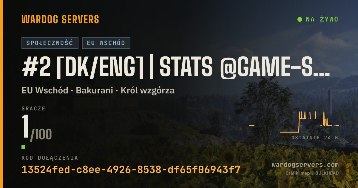 Baner ze statusem na żywo: #2 [DK/ENG] | Stats @Game-Squad.dk | Dansk Community