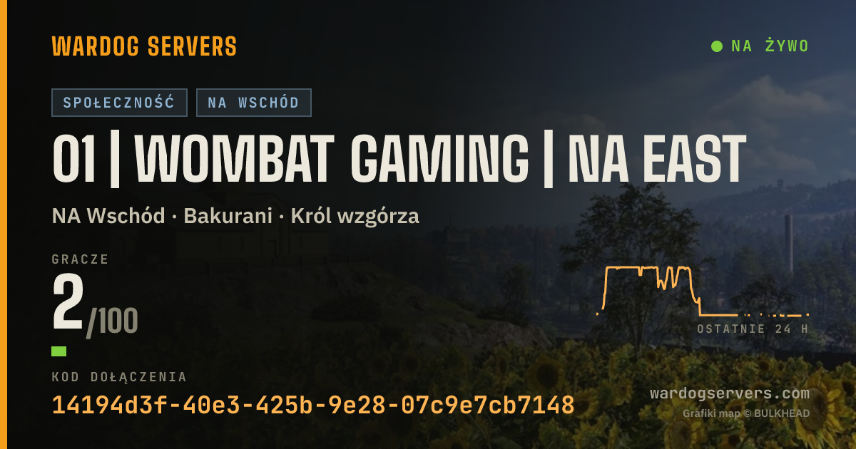 Baner ze statusem na żywo: 01 | Wombat Gaming | NA East