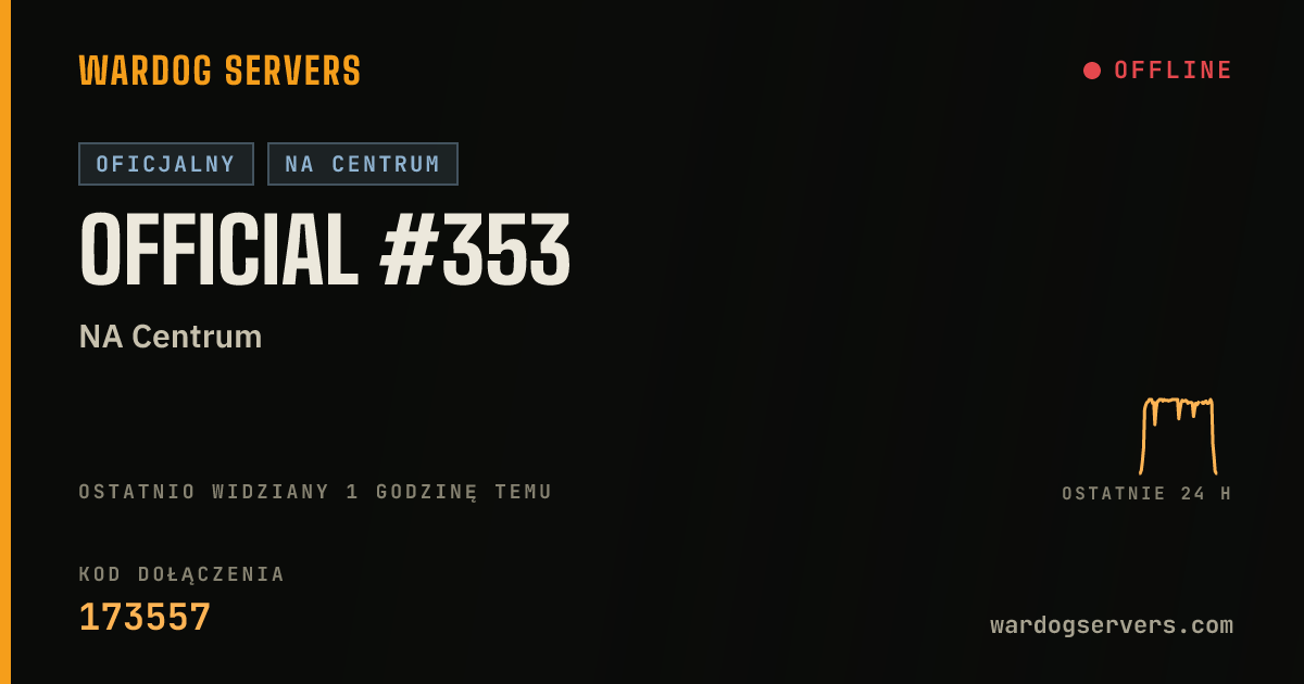 Baner ze statusem na żywo: Official #353