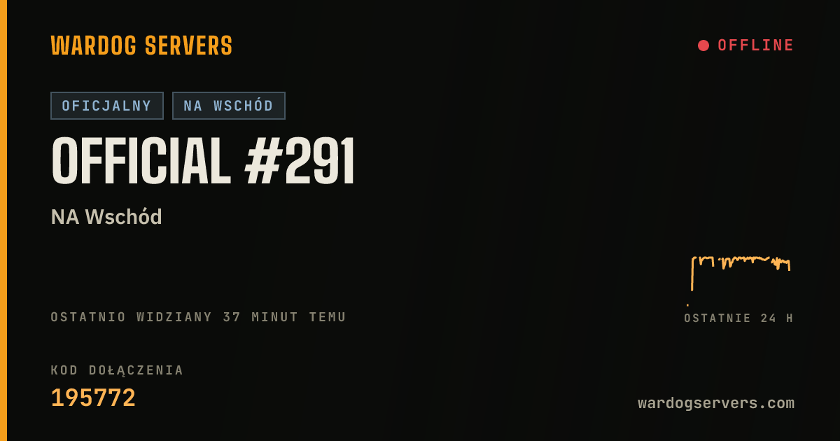 Baner ze statusem na żywo: Official #291