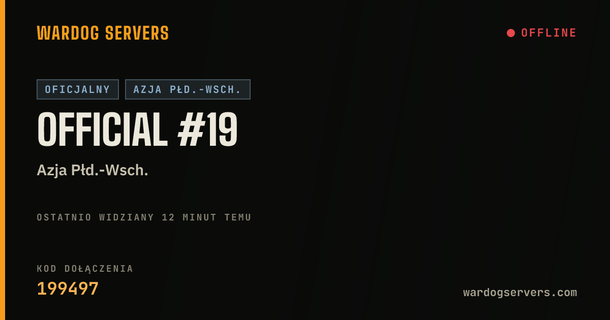 Baner ze statusem na żywo: Official #19