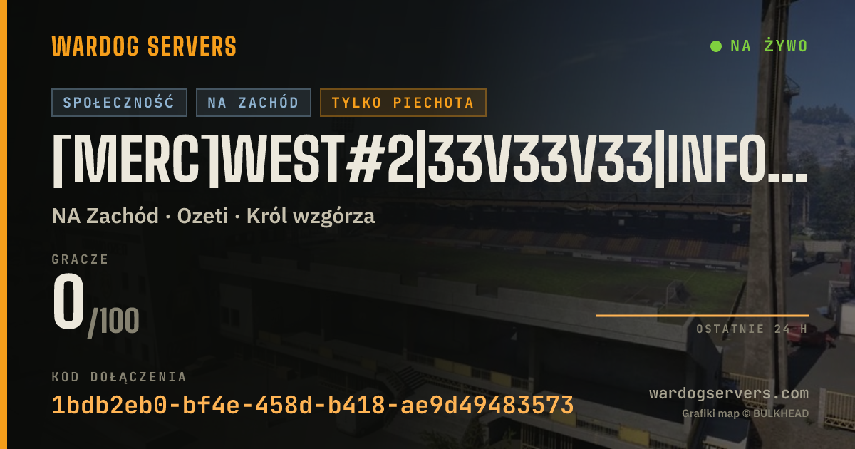 Baner ze statusem na żywo: [Merc]West#2|33v33v33|InfOnly|Discord.gg/m3rc