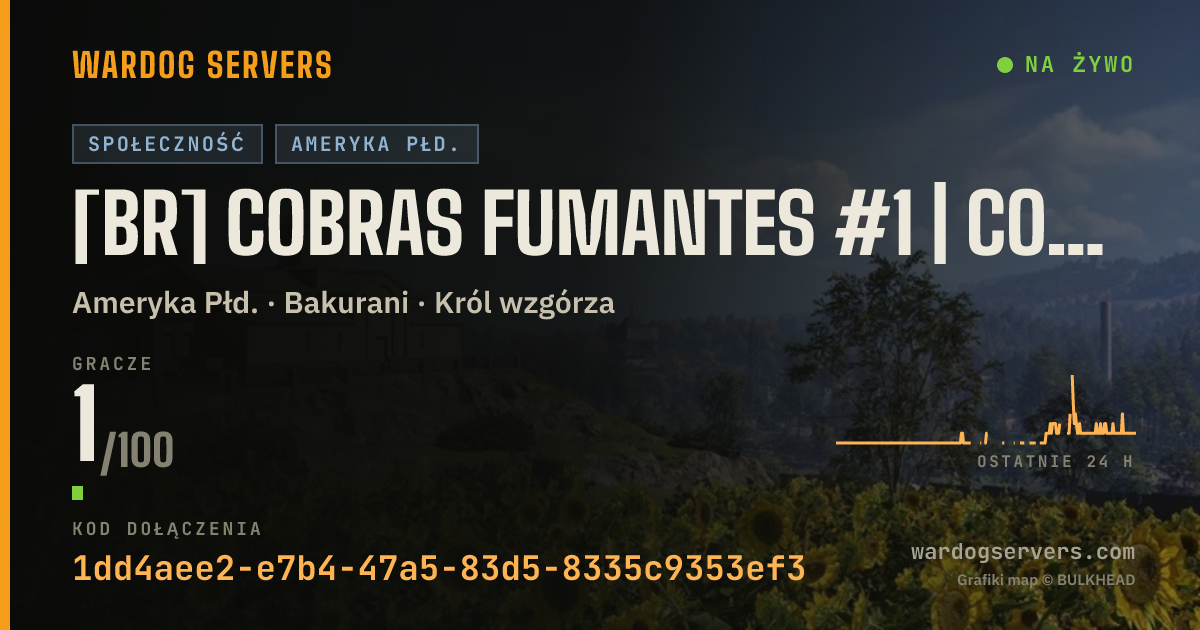 Baner ze statusem na żywo: [BR] COBRAS FUMANTES #1 | cobrasfumantes.com