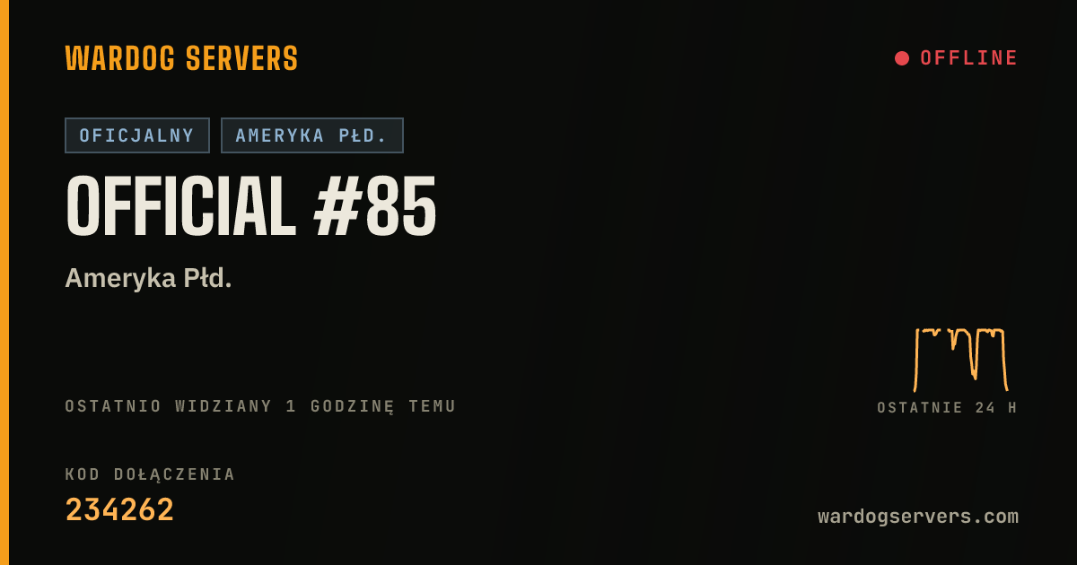 Baner ze statusem na żywo: Official #85