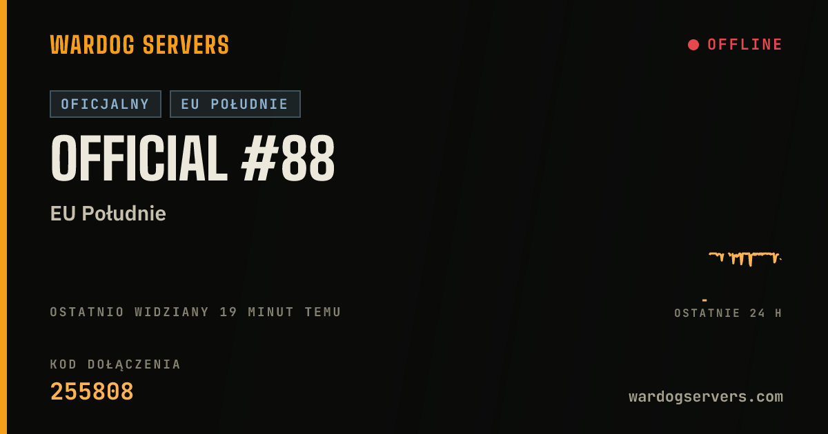 Baner ze statusem na żywo: Official #88