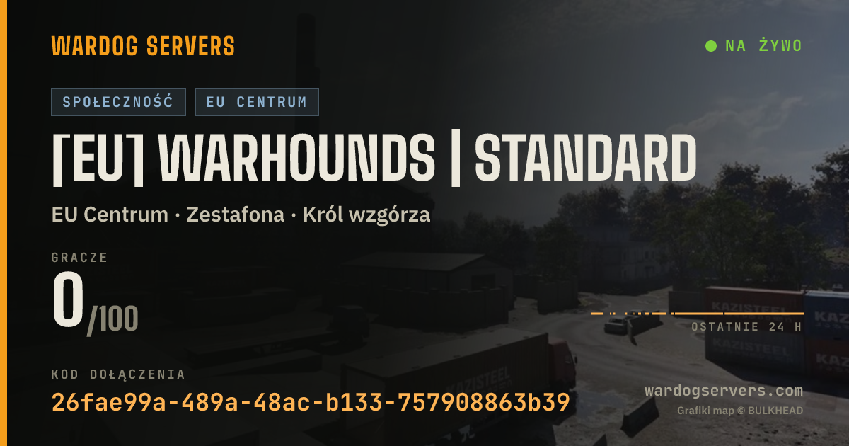 Baner ze statusem na żywo: [EU] WARHOUNDS | Standard
