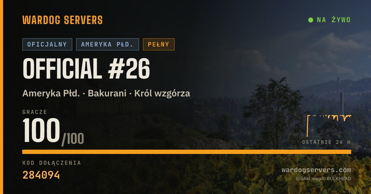 Baner ze statusem na żywo: Official #26