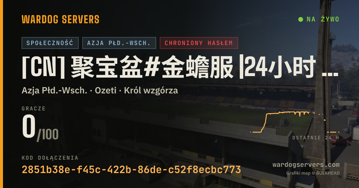 Baner ze statusem na żywo: [CN] 聚宝盆#金蟾服 |24小时 免费进群获得密码 Q群 :1127739588