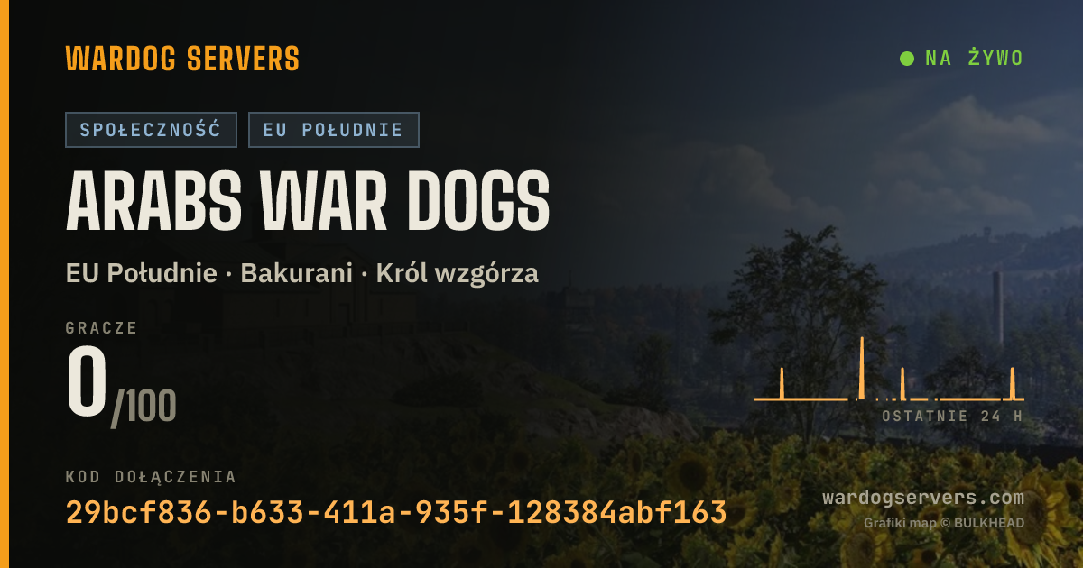 Baner ze statusem na żywo: Arabs War dogs