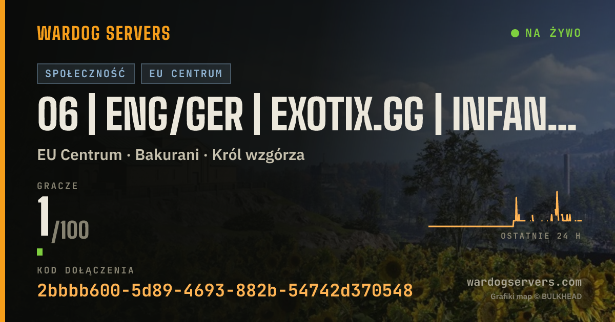 Baner ze statusem na żywo: 06 | ENG/GER | EXOTIX.GG | INFANTRY FAST | 00-00-00