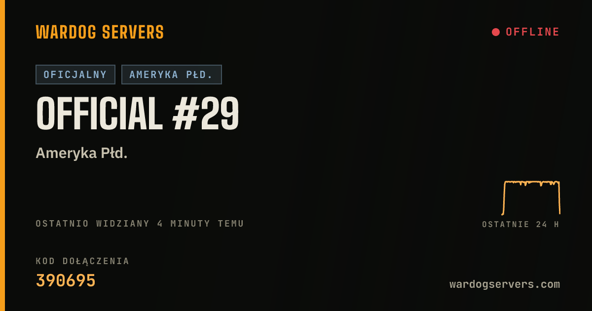 Baner ze statusem na żywo: Official #29