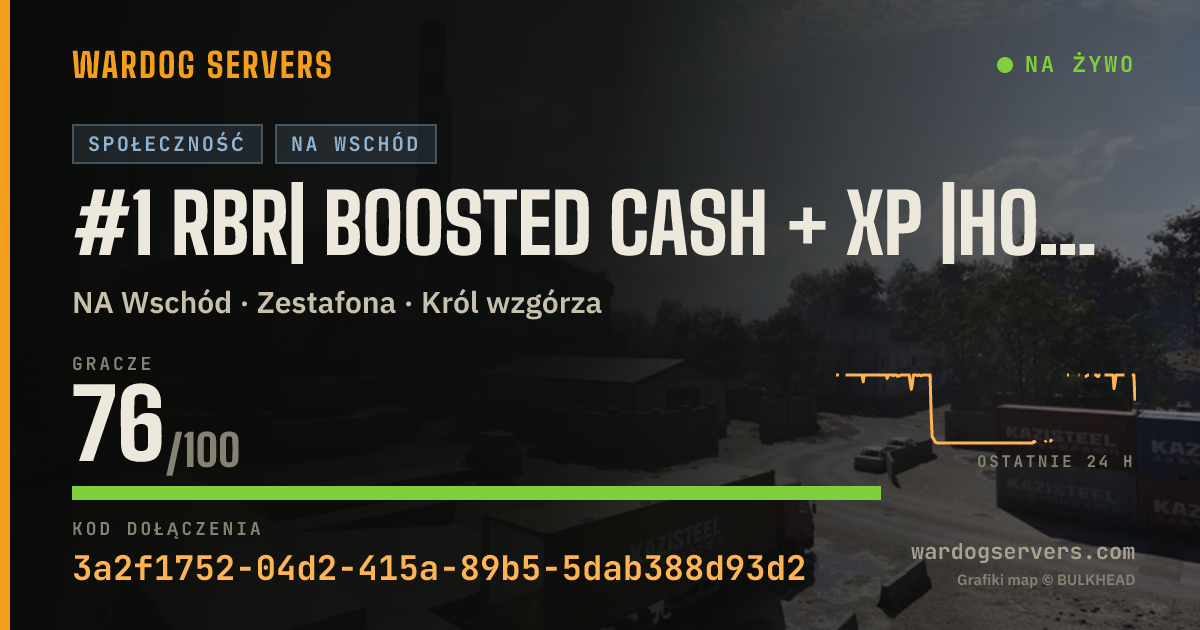 Baner ze statusem na żywo: #1 RBR| Boosted Cash + XP |Hosted by Qonzer