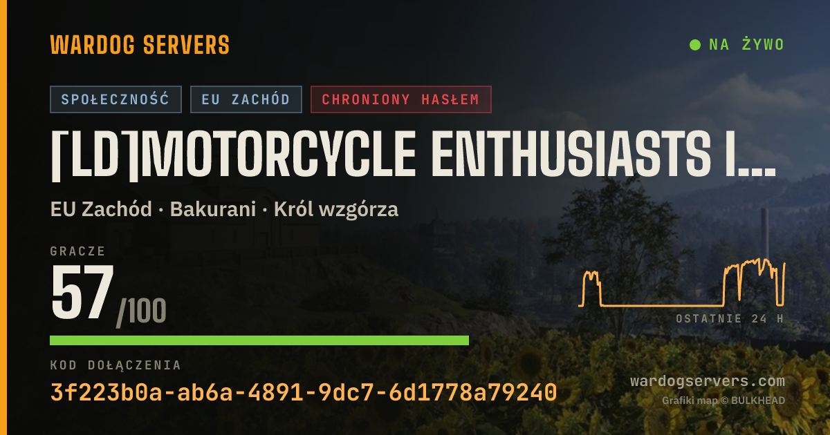 Baner ze statusem na żywo: [LD]Motorcycle enthusiasts IActive Admins