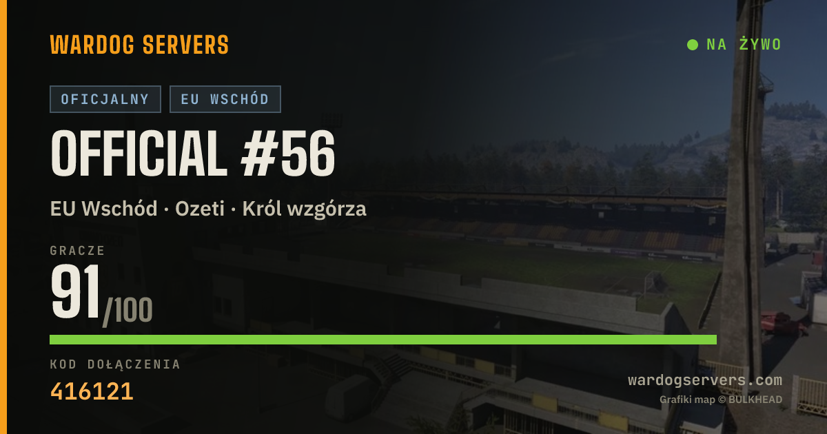 Baner ze statusem na żywo: Official #56