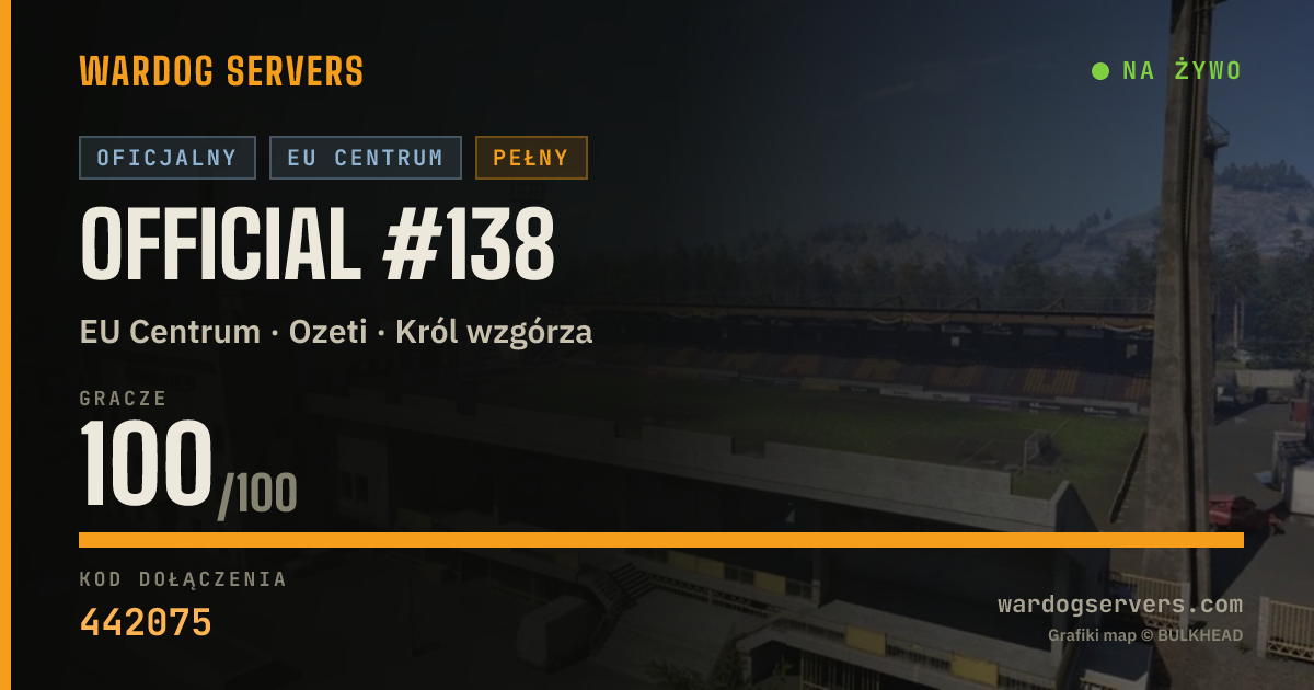 Baner ze statusem na żywo: Official #138