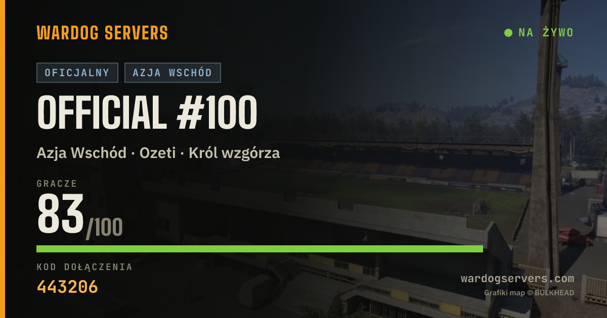 Baner ze statusem na żywo: Official #100