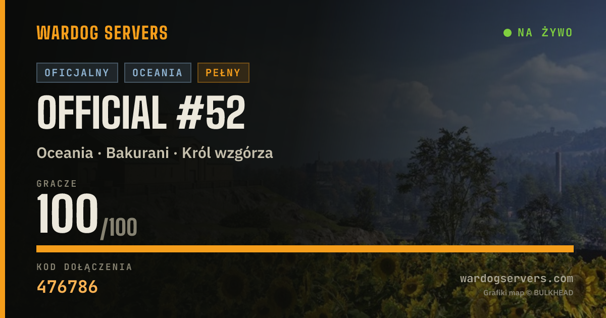 Baner ze statusem na żywo: Official #52