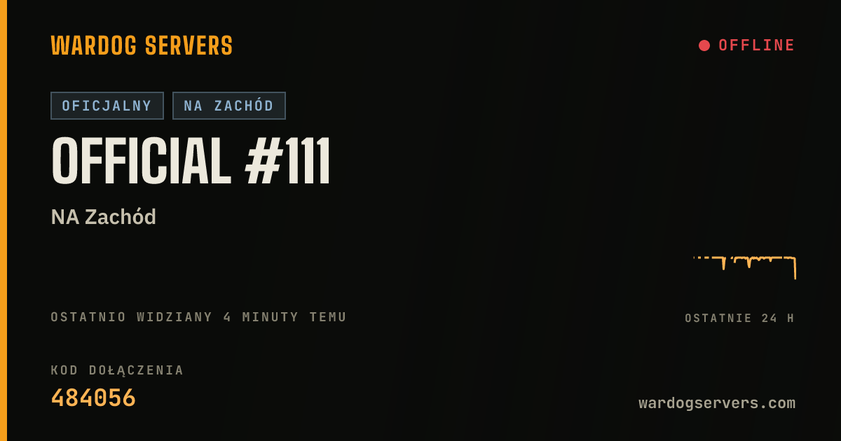 Baner ze statusem na żywo: Official #111