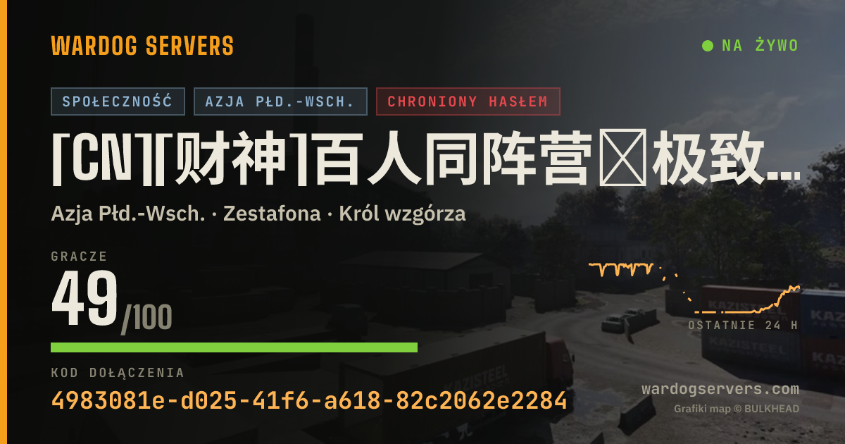 Baner ze statusem na żywo: [CN][财神]百人同阵营∣极致打灰稳定赚钱∣密码Q群1107567443