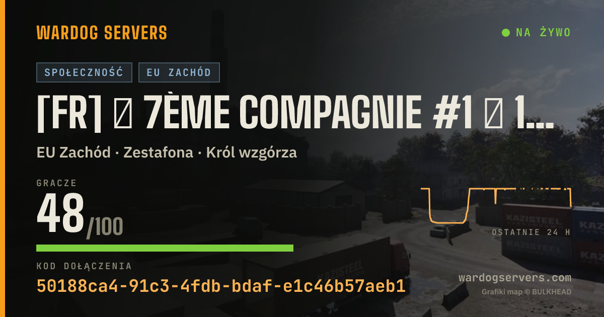 Baner ze statusem na żywo: [FR] ★ 7ème Compagnie #1 ★ 100% FR - discord.gg/7eCie