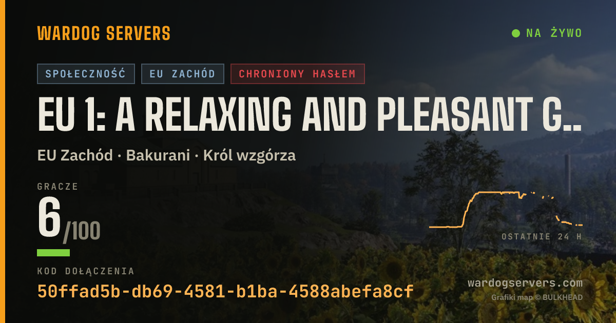 Baner ze statusem na żywo: EU 1: A Relaxing and Pleasant Game