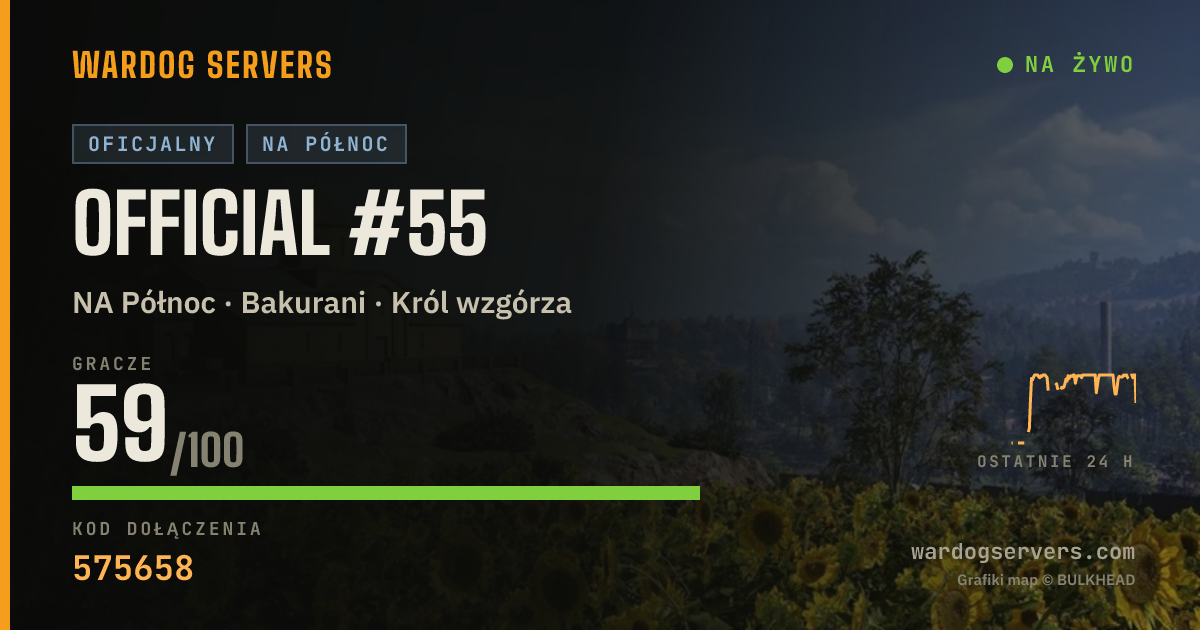 Baner ze statusem na żywo: Official #55