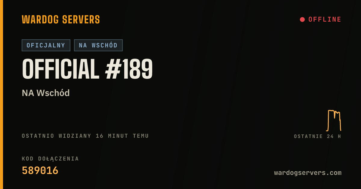 Baner ze statusem na żywo: Official #189