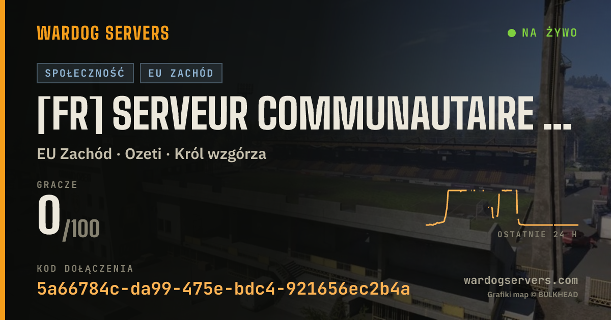 Baner ze statusem na żywo: [FR] Serveur communautaire - DISCORD.GG/KENNY #1 KGG