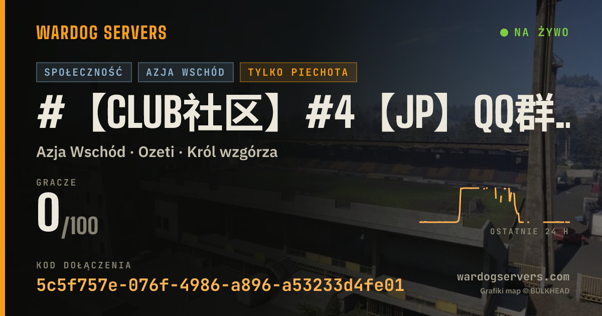 Baner ze statusem na żywo: #【Club社区】#4【JP】QQ群1102650986|步战50v50+规则|禁小鸟投爆·机枪车迫击炮禁止部分武器具体规则见Q
