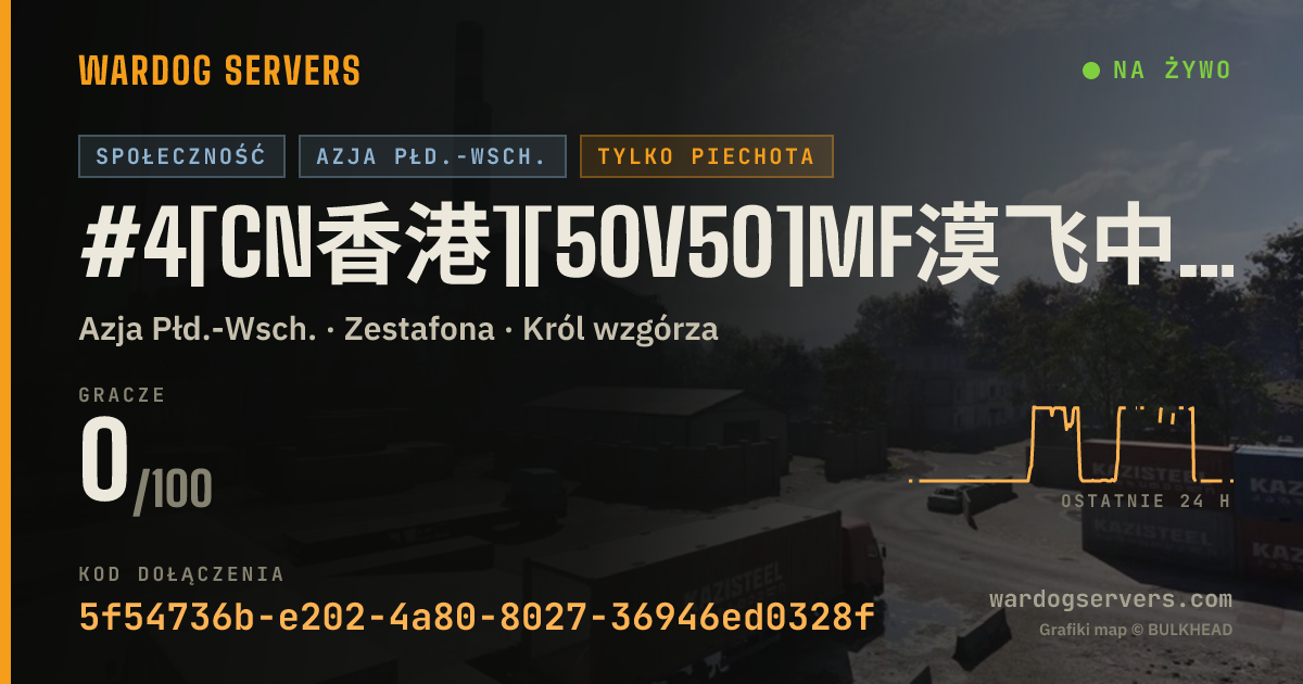 Baner ze statusem na żywo: #4[CN香港][50V50]MF漠飞中文社区|QQ群478839731|禁压家禁狙禁发射器禁固定武器
