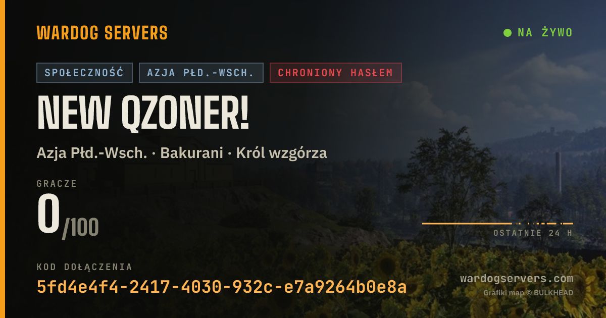 Baner ze statusem na żywo: New Qzoner!