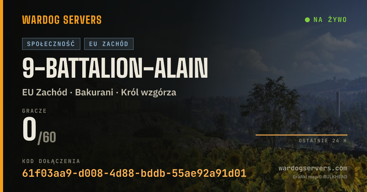 Baner ze statusem na żywo: 9-battalion-alain