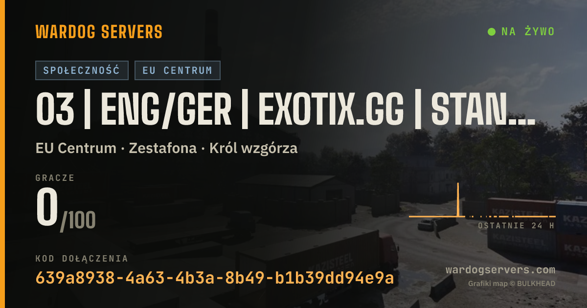 Baner ze statusem na żywo: 03 | ENG/GER | EXOTIX.GG | STANDARD | 00-00-00