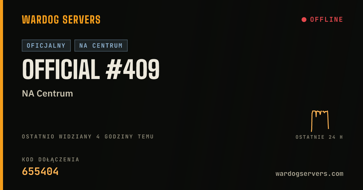 Baner ze statusem na żywo: Official #409