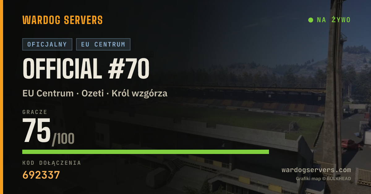 Baner ze statusem na żywo: Official #70