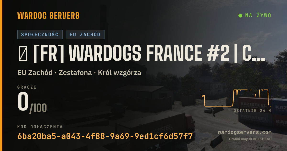 Baner ze statusem na żywo: ⁂ [FR] WARDOGS FRANCE #2 | CLASSIQUE [WDFR]