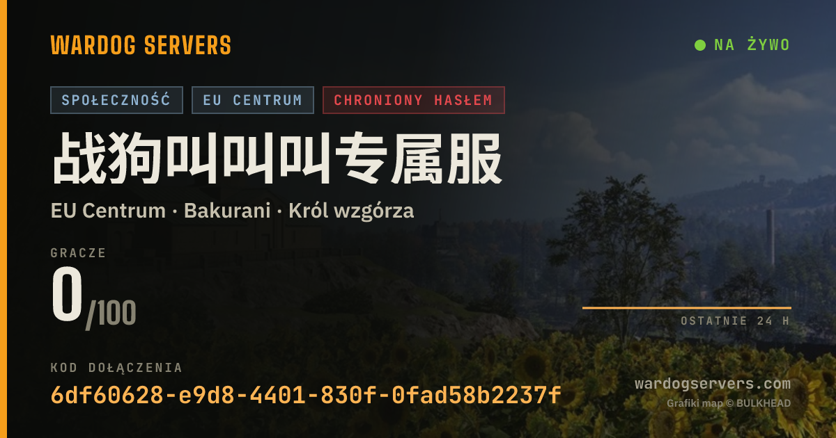 Baner ze statusem na żywo: 战狗叫叫叫专属服
