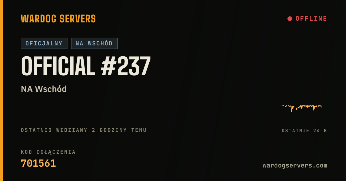 Baner ze statusem na żywo: Official #237