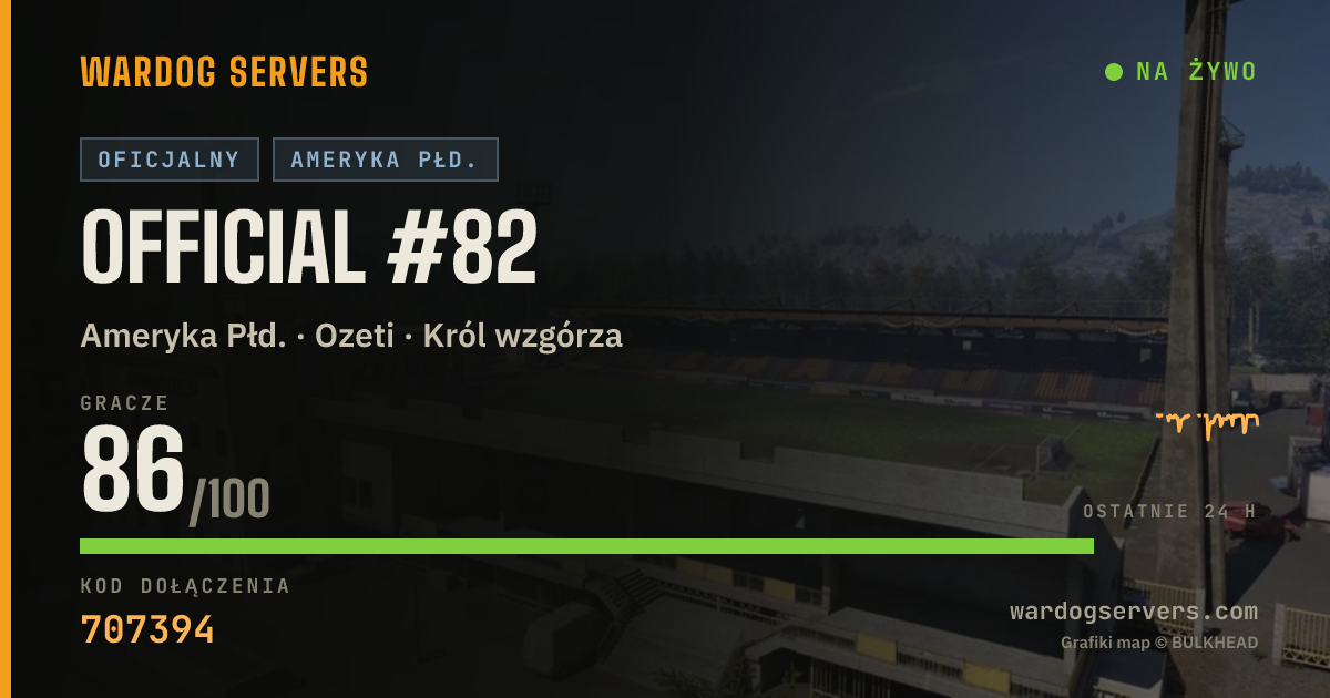 Baner ze statusem na żywo: Official #82