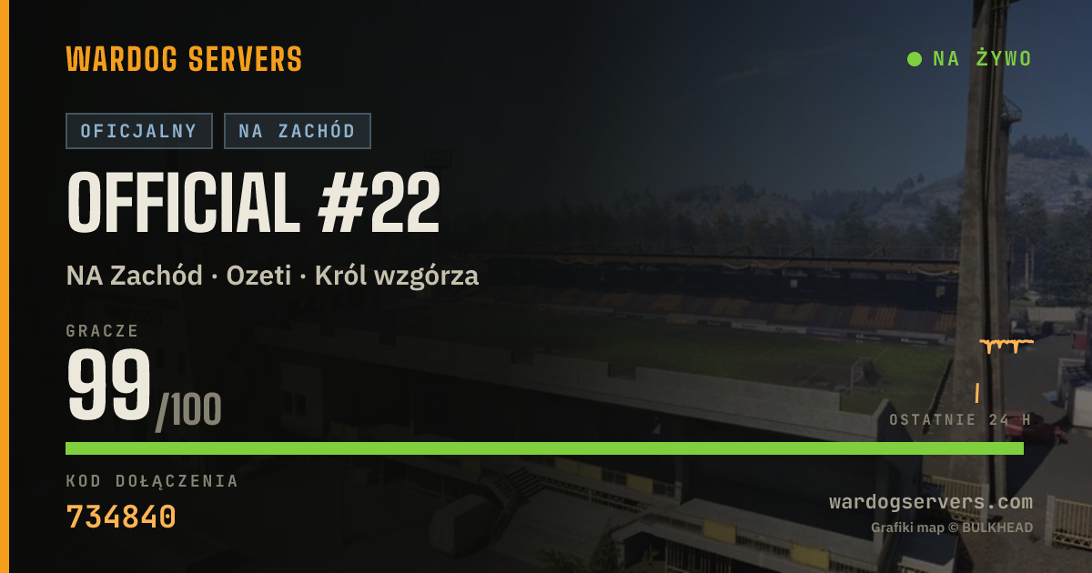 Baner ze statusem na żywo: Official #22