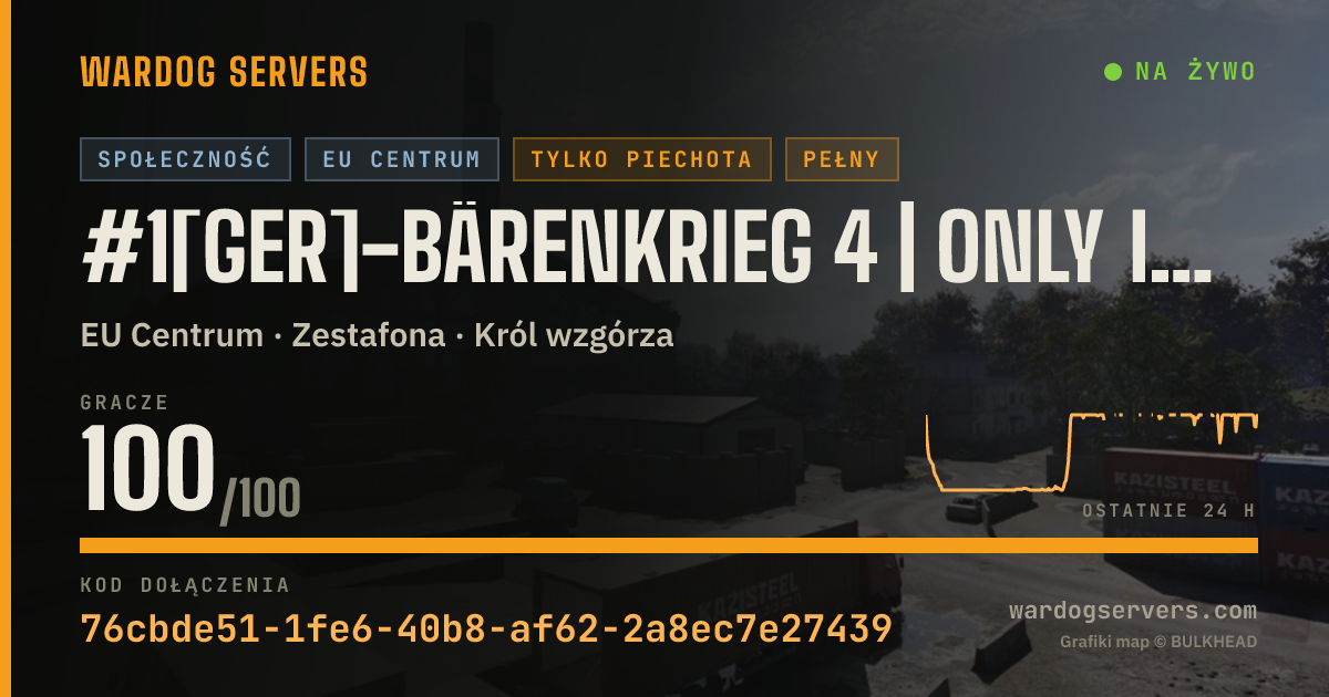 Baner ze statusem na żywo: #1[GER]-Bärenkrieg 4 | Only Infanterie