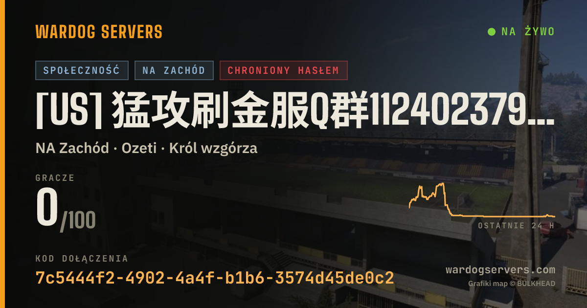 Baner ze statusem na żywo: [US] 猛攻刷金服q群1124023793公益免费进群拿密码