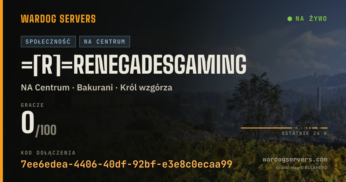Baner ze statusem na żywo: =[R]=RenegadesGaming