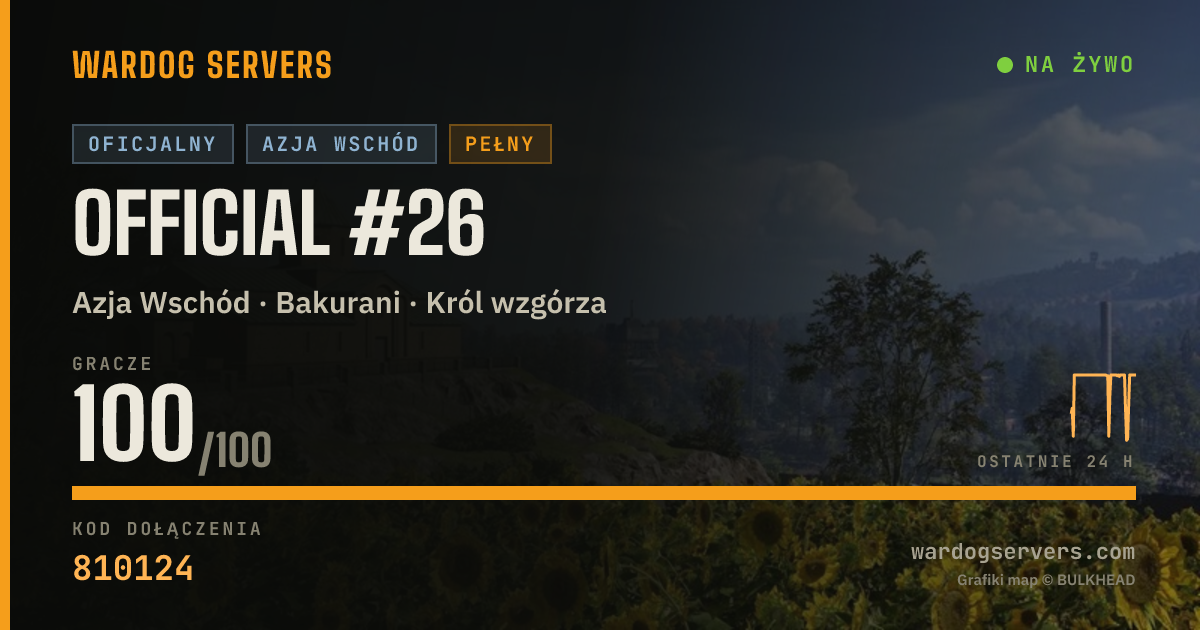 Baner ze statusem na żywo: Official #26