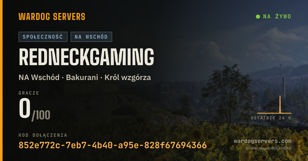 Baner ze statusem na żywo: REDNECKGAMING