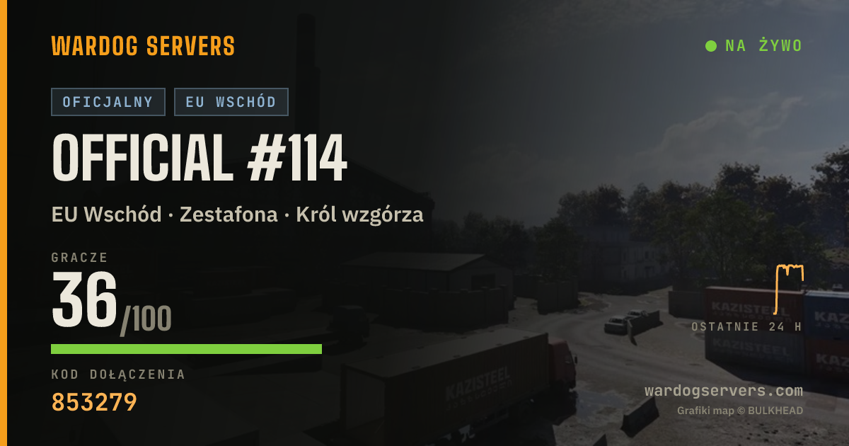 Baner ze statusem na żywo: Official #114
