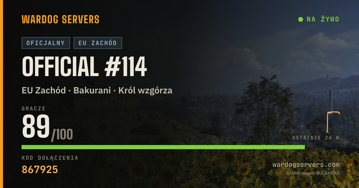 Baner ze statusem na żywo: Official #114