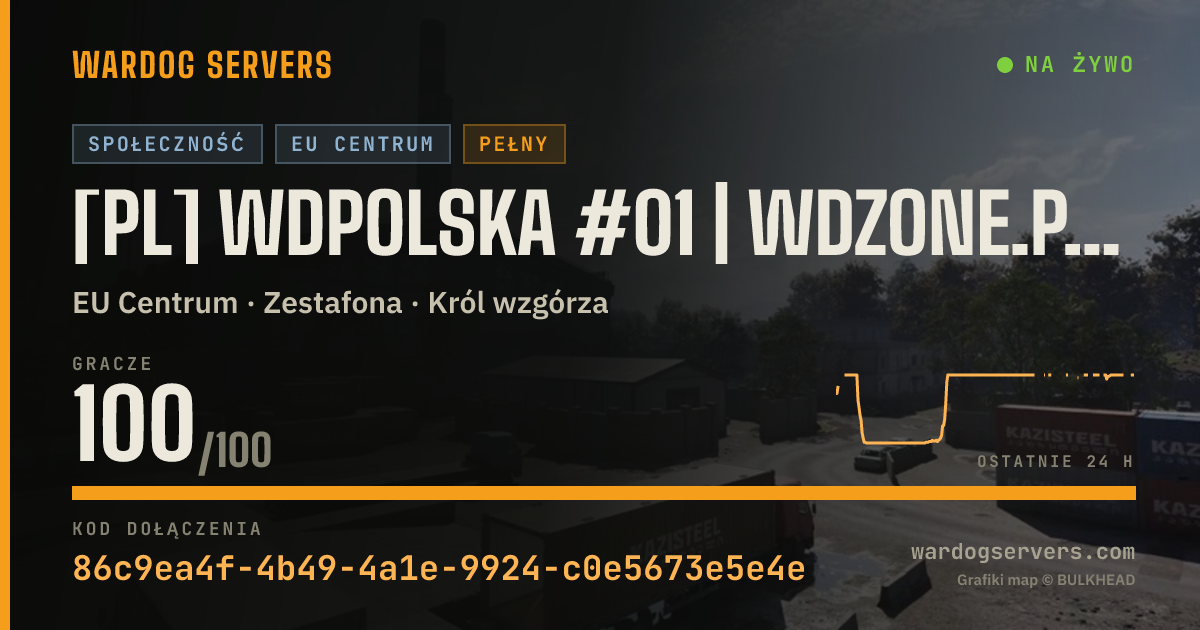 Baner ze statusem na żywo: [PL] WDPolska #01 | WDZONE.PL | RANKING/EKIPY/WDR