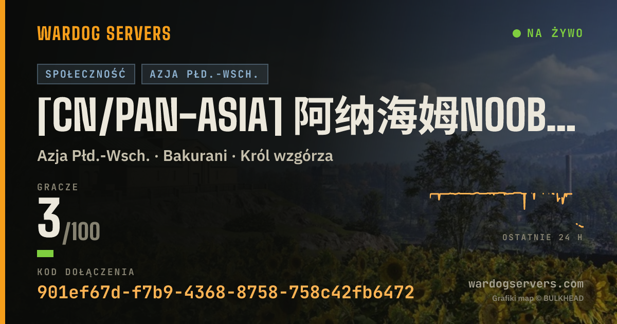 Baner ze statusem na żywo: [CN/PAN-ASIA] 阿纳海姆noob服 | 萌新打灰运输友好 | 禁圈外拦截堵家 | 讨论群1130715362